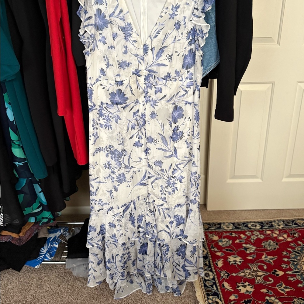 Tommy Hilfiger Blue Floral Maxi Dress
